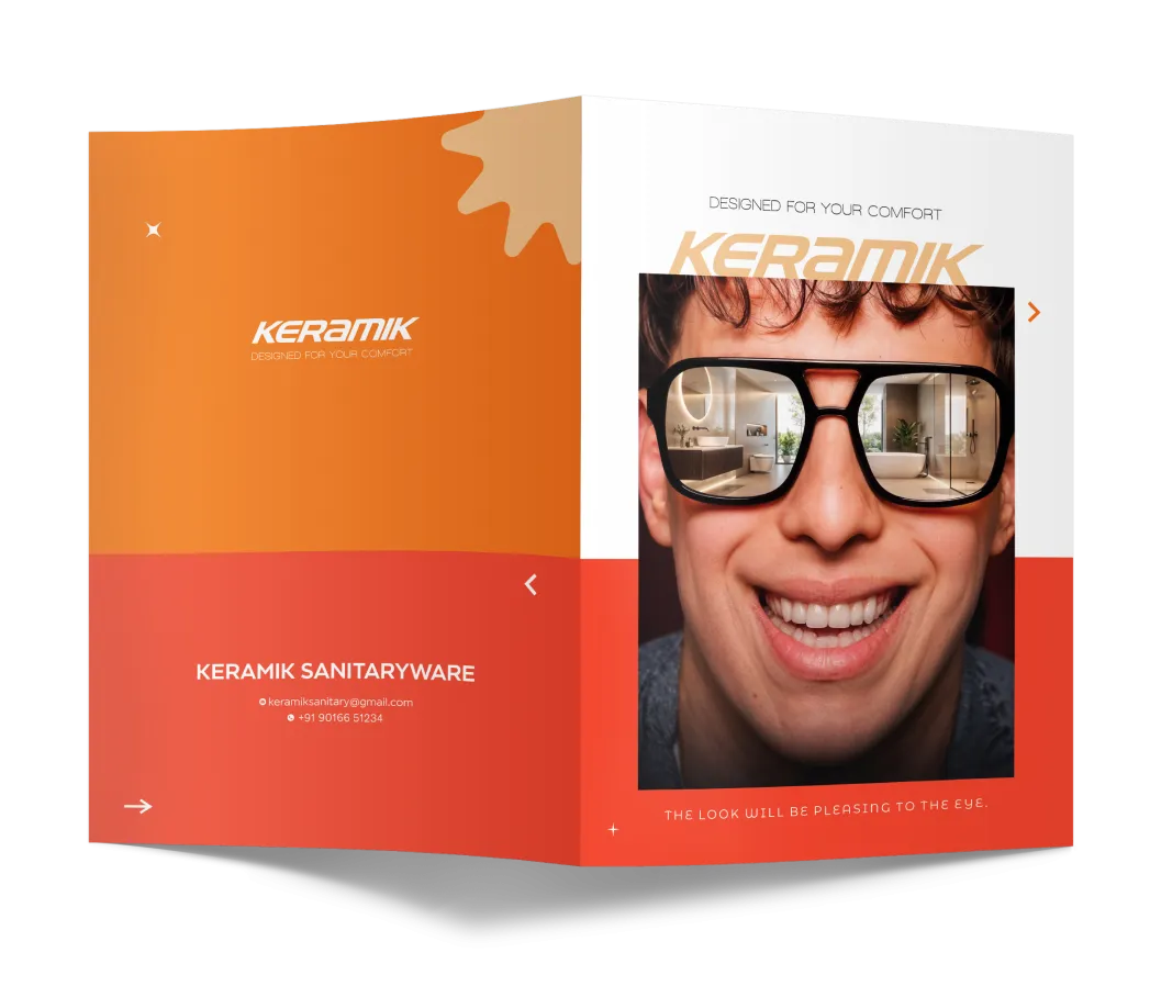 Keramik sanitaryware brochure mockup